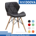 black leather z shape dining chair